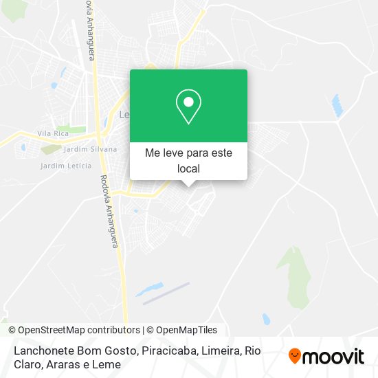 Lanchonete Bom Gosto mapa