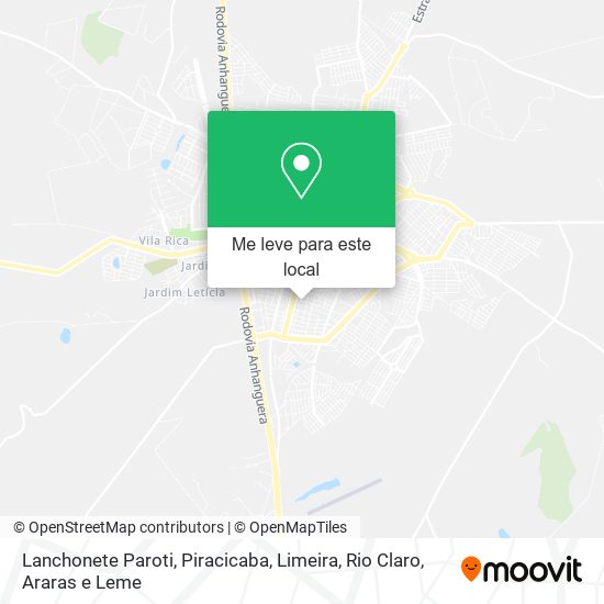 Lanchonete Paroti mapa