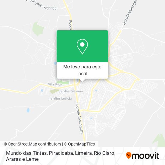 Mundo das Tintas mapa