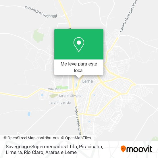Savegnago-Supermercados Ltda mapa