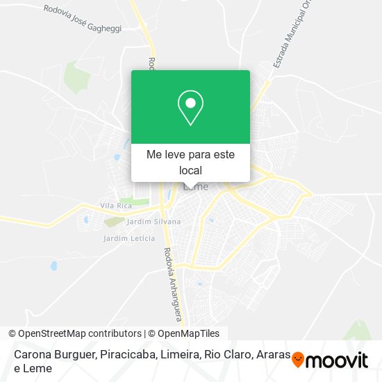 Carona Burguer mapa
