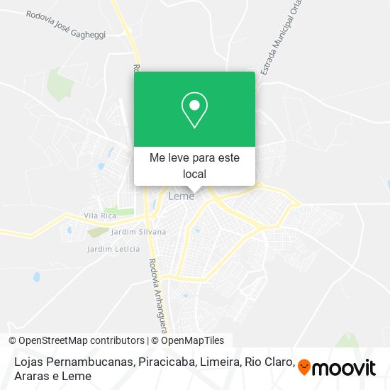 Lojas Pernambucanas mapa