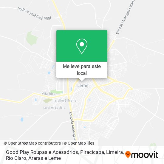 Good Play Roupas e Acessórios mapa