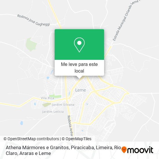 Athena Mármores e Granitos mapa