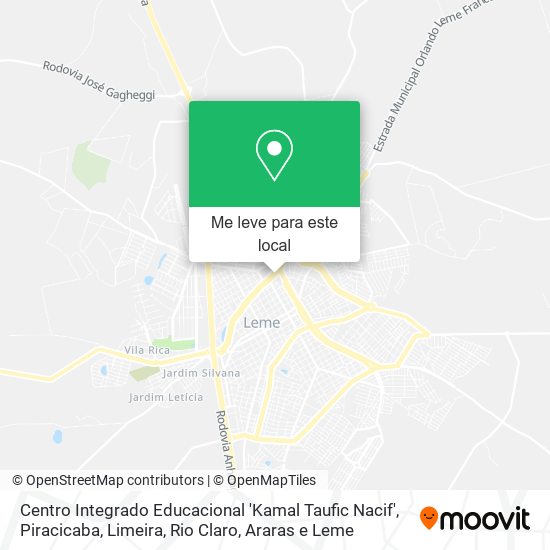 Centro Integrado Educacional 'Kamal Taufic Nacif' mapa