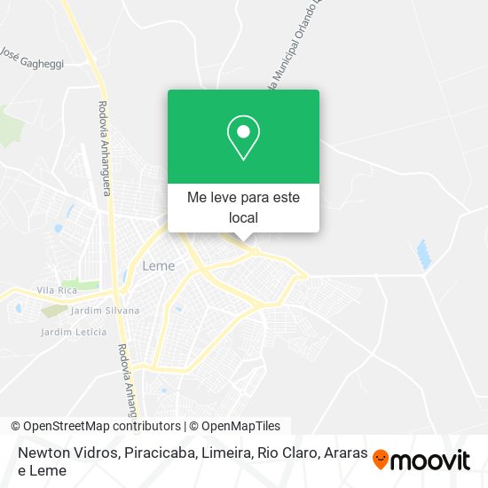 Newton Vidros mapa