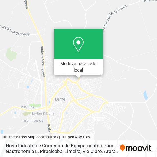 Nova Indústria e Comércio de Equipamentos Para Gastronomia L mapa