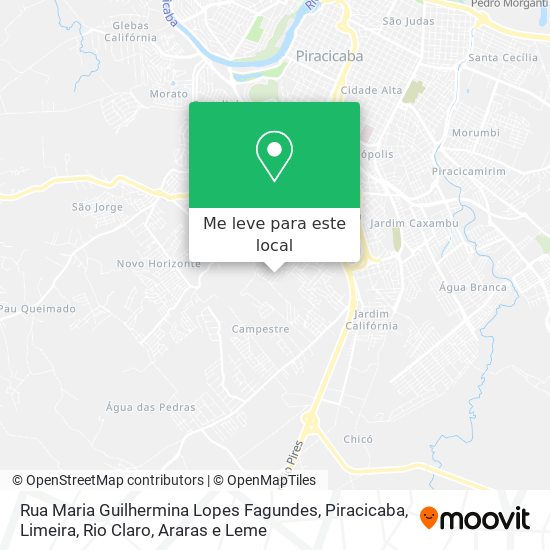 Rua Maria Guilhermina Lopes Fagundes mapa
