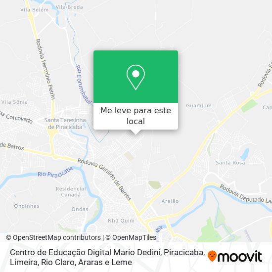 Centro de Educação Digital  Mario Dedini mapa