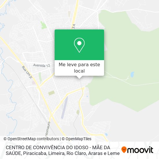 CENTRO DE CONVIVÊNCIA DO IDOSO - MÃE DA SAÚDE mapa