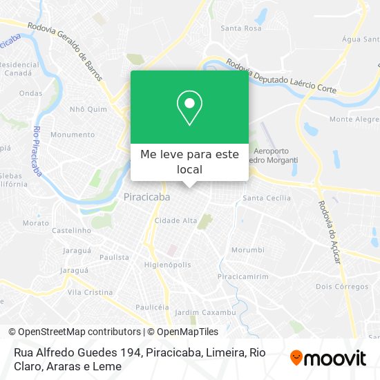 Rua Alfredo Guedes 194 mapa