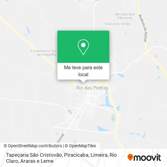 Tapeçaria São Cristovão mapa