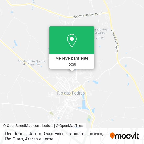 Residencial Jardim Ouro Fino mapa