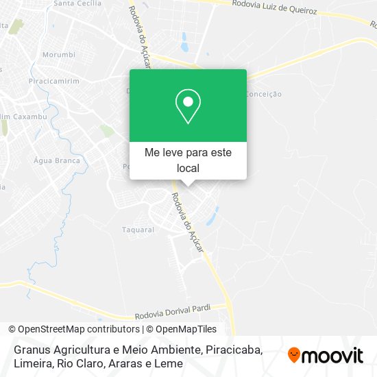 Granus Agricultura e Meio Ambiente mapa