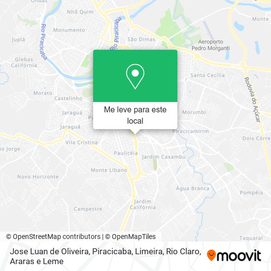 Jose Luan de Oliveira mapa