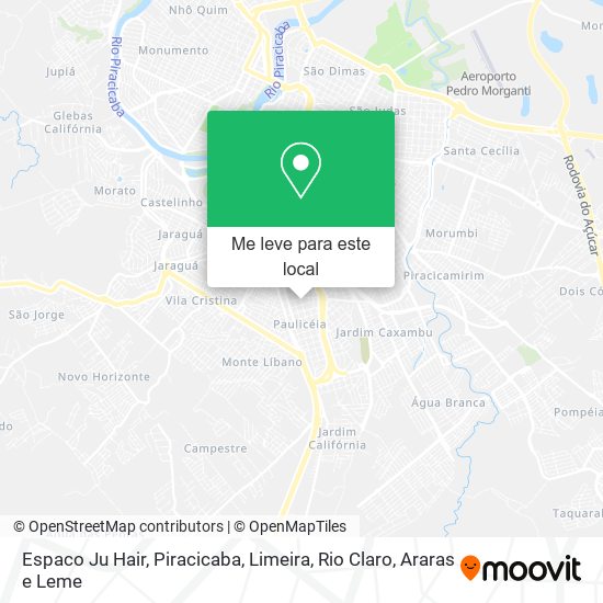 Espaco Ju Hair mapa