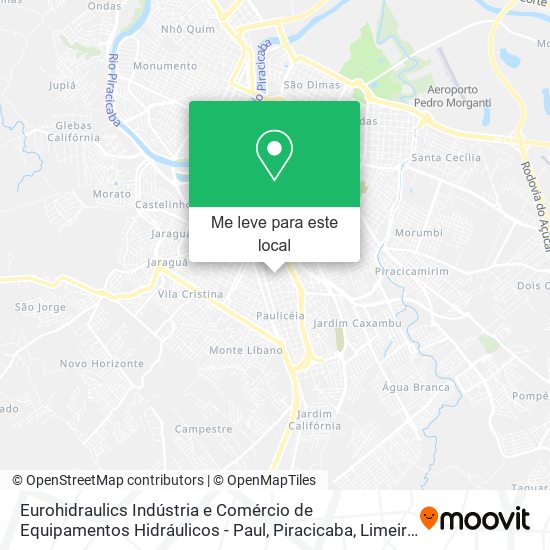 Eurohidraulics Indústria e Comércio de Equipamentos Hidráulicos - Paul mapa