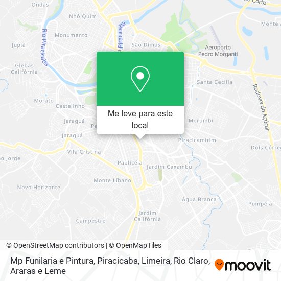 Mp Funilaria e Pintura mapa