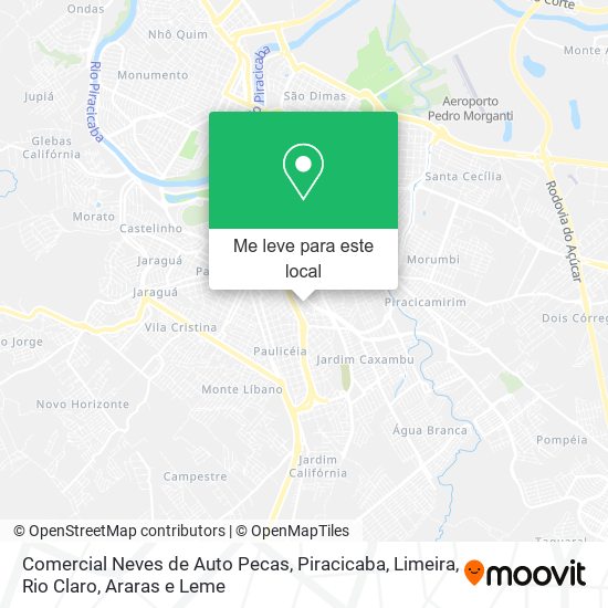 Comercial Neves de Auto Pecas mapa