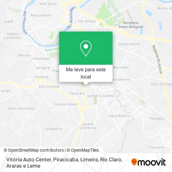 Vitória Auto Center mapa