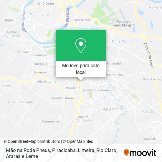 Mão na Roda Pneus mapa