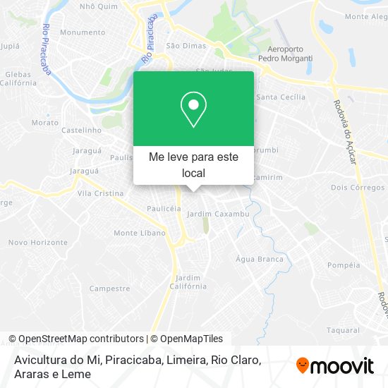 Avicultura do Mi mapa