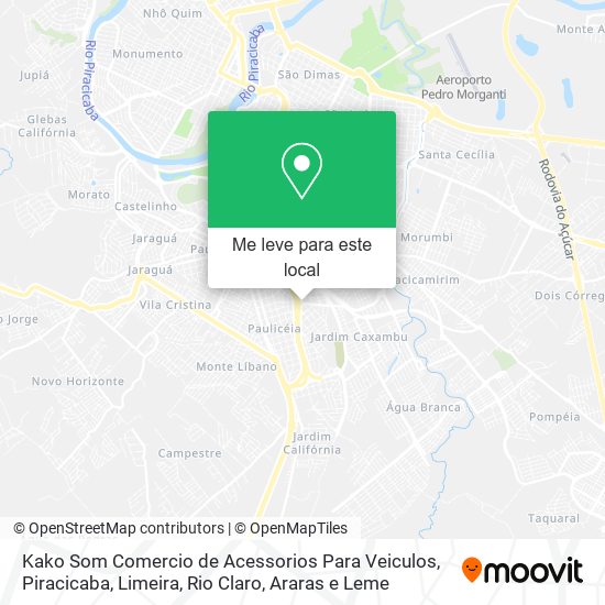Kako Som Comercio de Acessorios Para Veiculos mapa