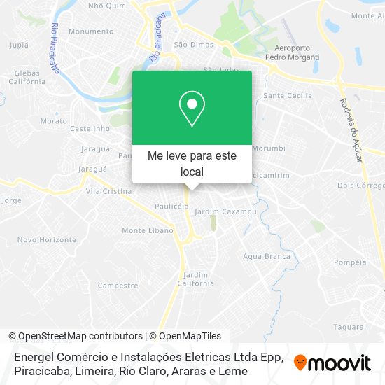 Energel Comércio e Instalações Eletricas Ltda Epp mapa