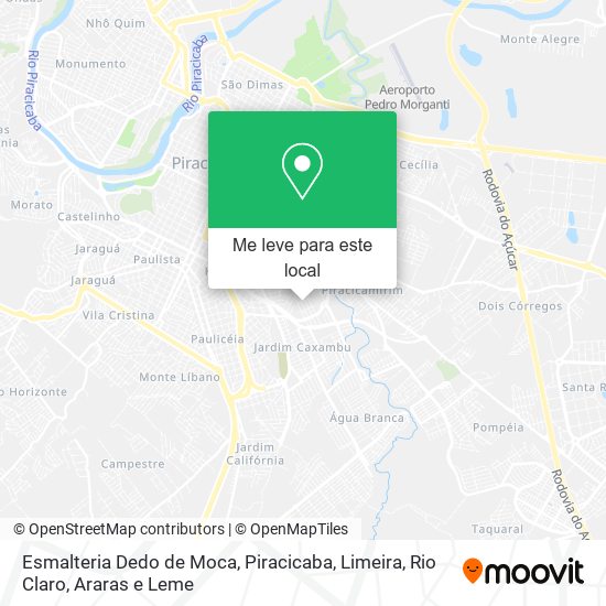 Esmalteria Dedo de Moca mapa