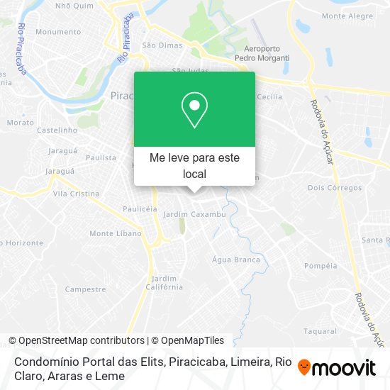 Condomínio Portal das Elits mapa