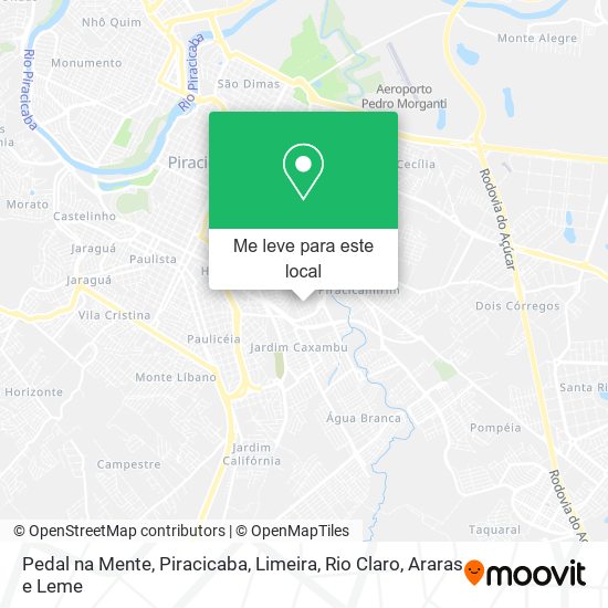 Pedal na Mente mapa