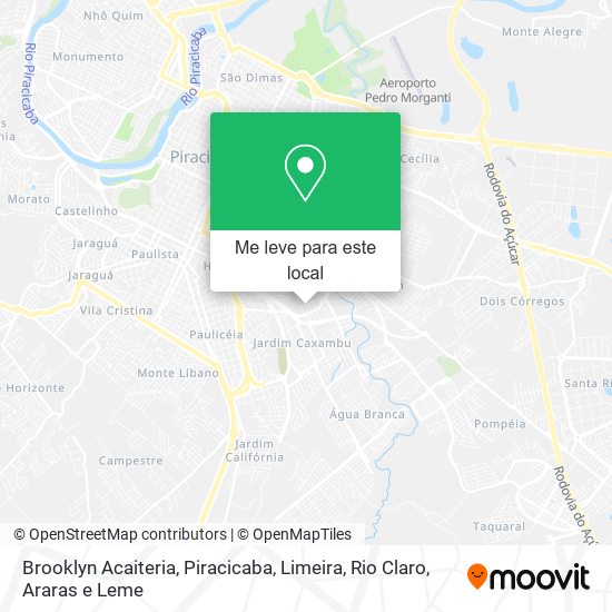 Brooklyn Acaiteria mapa