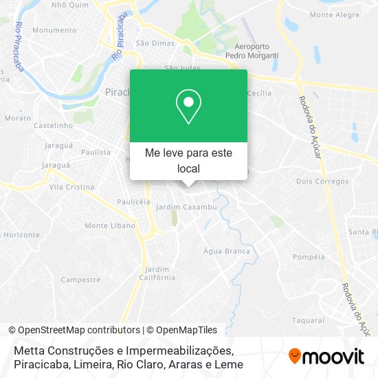 Metta Construções e Impermeabilizações mapa