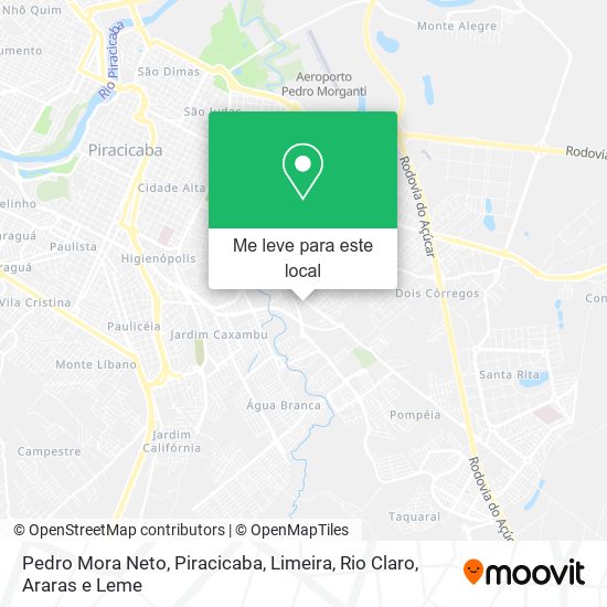 Pedro Mora Neto mapa