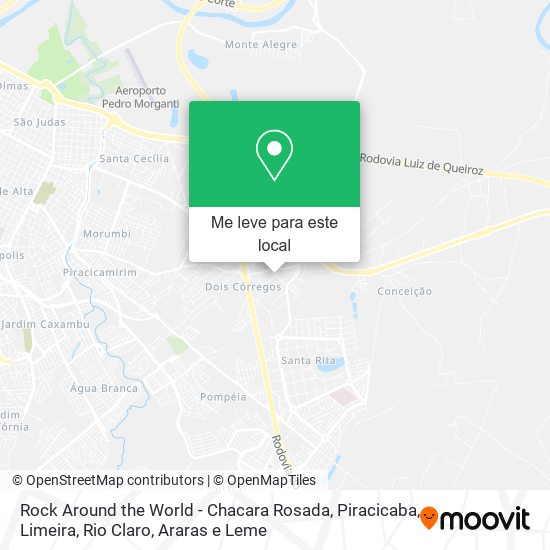 Rock Around the World - Chacara Rosada mapa