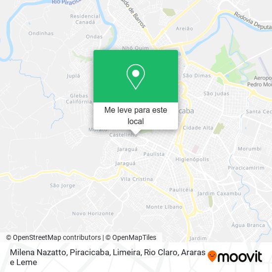 Milena Nazatto mapa