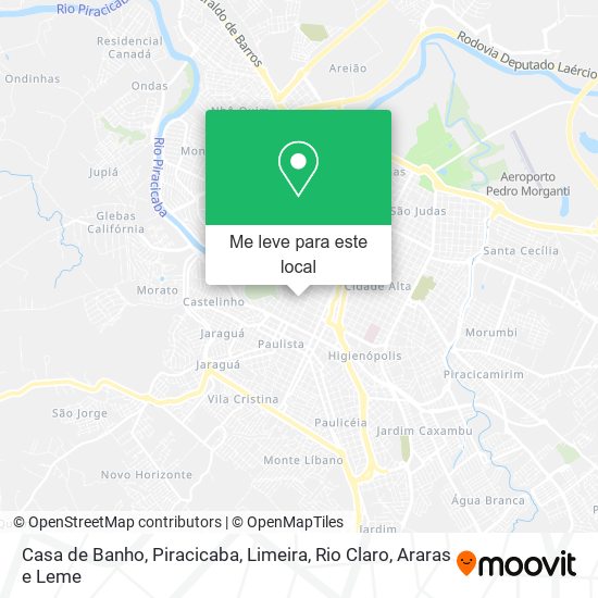 Casa de Banho mapa