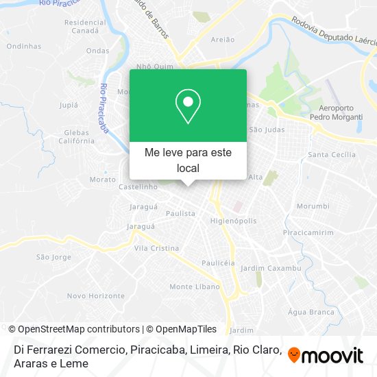 Di Ferrarezi Comercio mapa