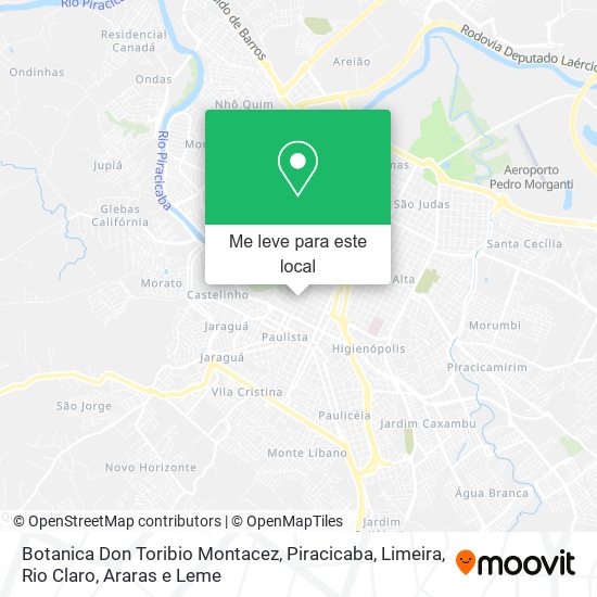 Botanica Don Toribio Montacez mapa