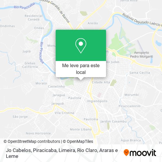 Jo Cabelos mapa