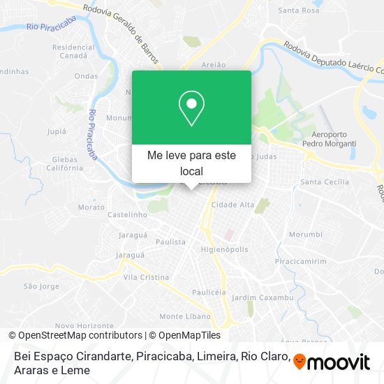 Bei Espaço Cirandarte mapa