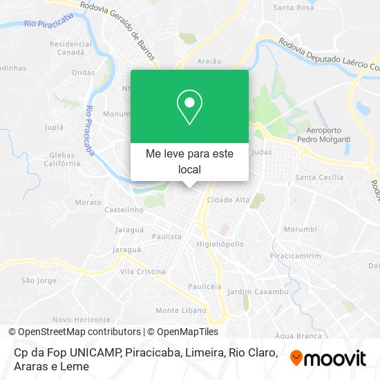 Cp da Fop UNICAMP mapa