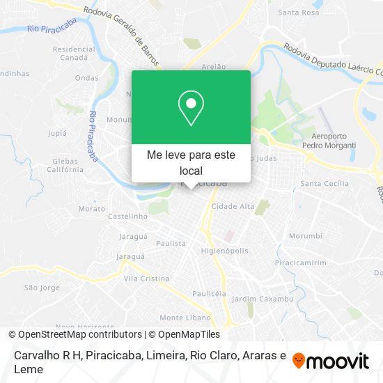 Carvalho R H mapa