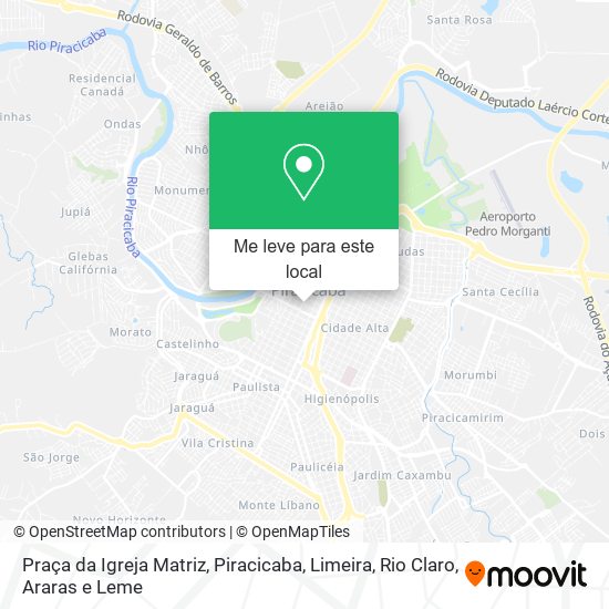 Praça da Igreja Matriz mapa