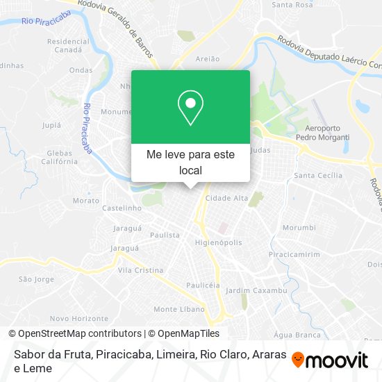 Sabor da Fruta mapa