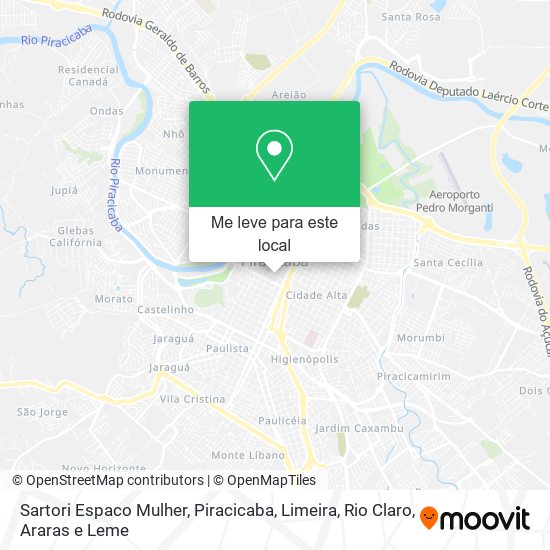 Sartori Espaco Mulher mapa