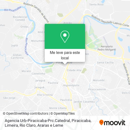 Agencia Urb-Piracicaba-Prc.Catedral mapa