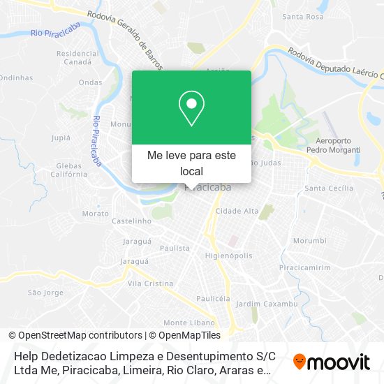 Help Dedetizacao Limpeza e Desentupimento S / C Ltda Me mapa