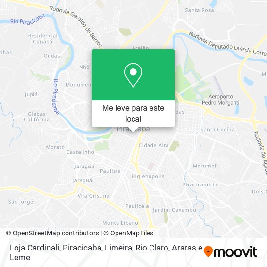 Loja Cardinali mapa