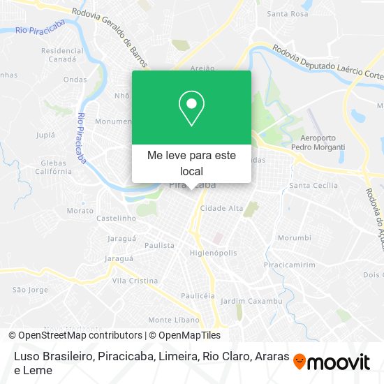 Luso Brasileiro mapa
